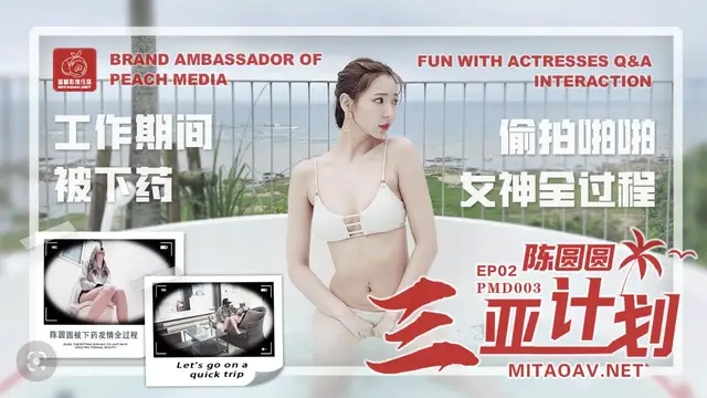 蜜桃影像傳媒PMD003.陳圓圓.三亞企劃EP02.工作期間被下藥.偷拍啪啪女神全過程_蜜桃傳媒