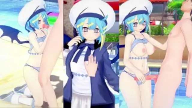 [無盡遊戲 Koikatsu ！ ] 與 YuGiOh! 發生性關係 大山雀 Live☆Tw○n Lil-la。 3DCG 色情動漫影片。-精品力薦