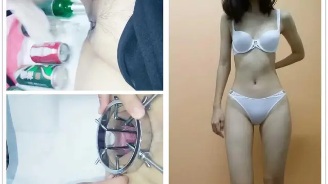 周曉琳妹妹可樂雪花醬油瓶酒瓶子統統逼裡塞抽插，擴陰器看騷逼裡面尿尿，道具插尿道噴尿高畫質23『360影視』